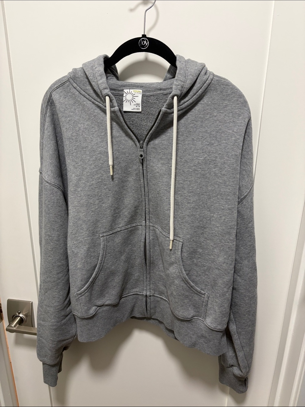 NWOT Aerie Full-Zip Hoodie with Drawstrings
